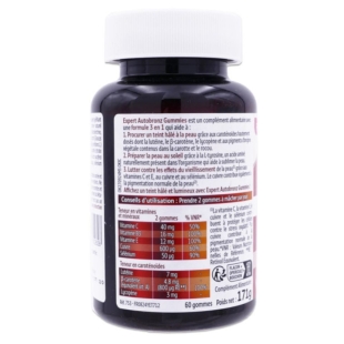 Forté Pharma - Expert Autobronz - Goût Framboise - 60 gommes