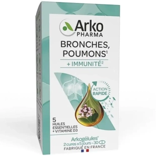 ARKOGELULES - Bronches Poumons + Immunité - 30 capsules