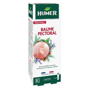 HUMER - Baume Pectoral Aux Huiles Essentielles - Tube 30ml