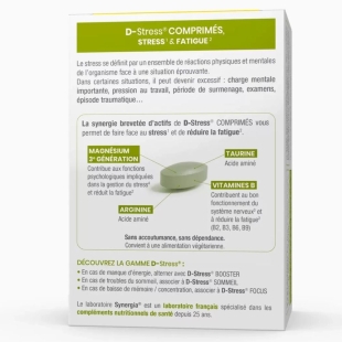 D-STRESS - Stress et fatigue - 120 comprimés
