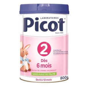 PICOT Lait maternisé Standard 2e Age 6-12 mois (800g)