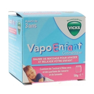 VICKS VAPO ENFANT Baume de massage apaisant Vapoenfant 50gr