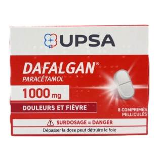 DAFALGAN - Paracétamol 1000 mg - 8 Comprimés Pelliculés