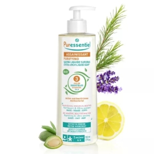 PURESSENTIEL - Savon Liquide Surgras Assainissant BIO - 500ml