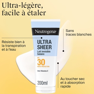 NEUTROGENA - Ultra Sheer Lait Corps Hydratant Invisible SPF 30 - 200ml