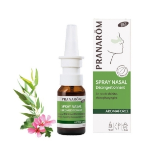 spray nasal aromaforce pranarom huiles essentielles bio rhinite rhume decongestion nasal solution hypertonique