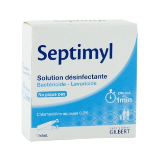 SEPTIMYL Antiseptique CHLORHEXIDINE 0,5% (10 unidoses x 5ml)