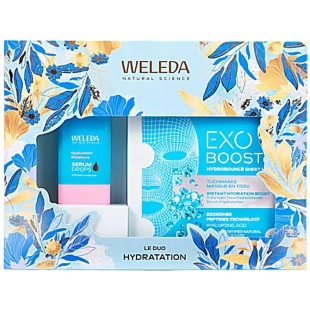 WELEDA Coffret de Noël Visage Hydratation avec sérum visage 30 ml et masque visage 20 ml