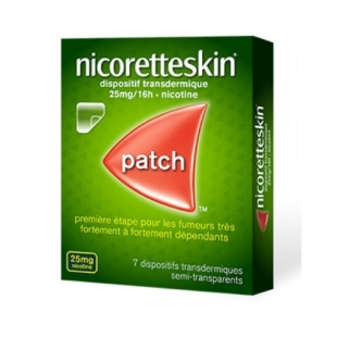 NICORETTE SKIN 25mg/16h (étape 1) - 7 Patchs