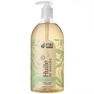 MKL Green Nature Huile de Douche Amande Douce Bio 1L pour peau sèche et sensible