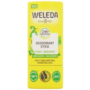 WELEDA - Déodorant 24h Stick Citron Bergamote BIO - Stick 50g