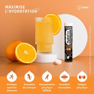 UPSA HYDRAFIZZ - Hydra + Sport Comrpimés Effervescents