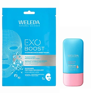 WELEDA Coffret de Noël Visage Hydratation Masque et Sérum
