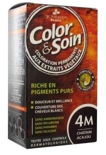 COLOR et SOIN Coloration Permanente CHÂTAIN ACAJOU - 4M