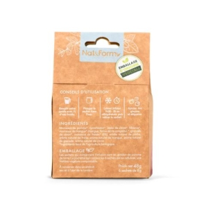 Nat & Form - Infusion Glacée - Fraise Grenade BIO - 6 Sachets