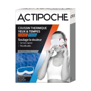 ACTIPOCHE Coussin Thermique Yeux et Tempes (8x24 cm)