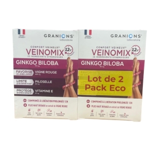 VEINOMIX Granions Jambes légères - 2x60 comprimés