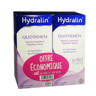 HYDRALIN Quotidien Gel Lavant intime (Lot 2 x 200 ml) PROMO 