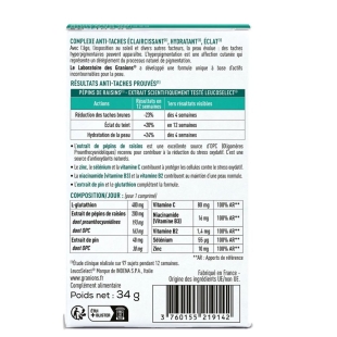 GRANIONS - Complexe Anti-Taches - Glutathion, Zinc, Niacinamide – 30 comprimés sécables