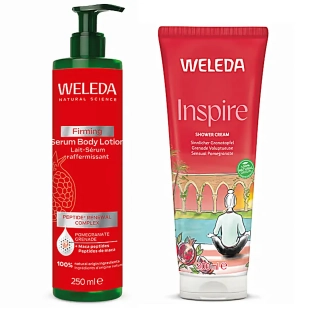 WELEDA Coffret de Noël Corps à la Grenade Lait Corps et Douche