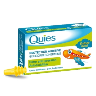QUIES AVION KIDS / ENFANT Protection Auditive (1 paire de bouchons d'oreille)