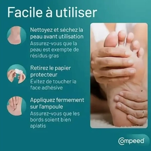 COMPEED - 5 Pansements Ampoules Plante du Pied