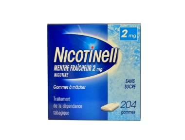 NICOTINELL 2 mg MENTHE FRAICHEUR (204 gommes)