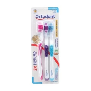 ORTODONT SuperPro Sensitive Souple - 3 brosses à dents