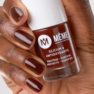 MEME Cosmetics - Vernis à ongles Silicium et Antioxydants - Chocolat 10ml