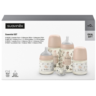 SUAVINEX - Set Nouveau-Né Wild & Free - Rose 5 Pieces