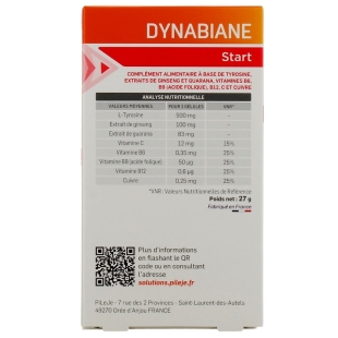 PILEJE - Dynabiane Start Fatigue Matinale - 60 gélules