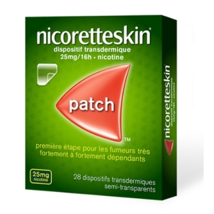 NICORETTE SKIN 25mg/16h (étape 1) - 28 Patchs