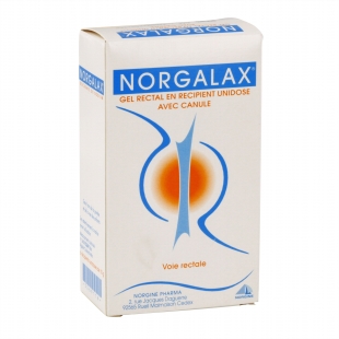 NORGALAX Gel rectal en récipient unidose avec canule (Boîte de 6)