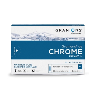 GRANIONS de CHROME - 30 ampoules