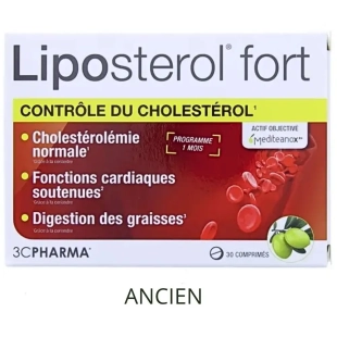 Liposterol Fort Cholestérol 30 comprimés - 3C Pharma