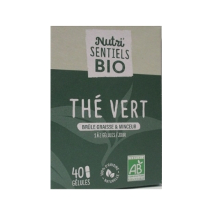 NUTRISANTE Nutrisentiels Thé Vert (40 gélules) BIO