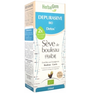 HERBALGEM DEPURASEVE Sirop Sève de Bouleau BIO (250ml) Nouvelle formule