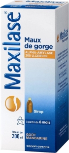 MAXILASE SIROP  mal de gorge - 200ml