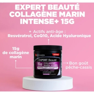 Forté Pharma - Expert Beauté Collagène Marin Intense+ ,  Goût pêche-cassis
