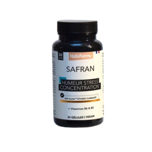 Nat&Form -  Humeur, Stress et Concentration, Safran - Cure de 30 jours