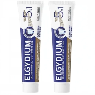 ELGYDIUM Dentifrice Gel Multi Actions 2 x 75 ml - Un dentifrice multi-actions 5 en 1 pour une bonne hygiène bucco-dentaire au quotidien.