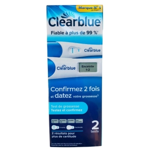 CLEARBLUE - Test de Grossesse Testez et confirmez (2 tests)