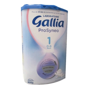 GALLIA Prosyneo 1 AGE Lait infantile Bifidus Probiotique 0-6 mois (800g)