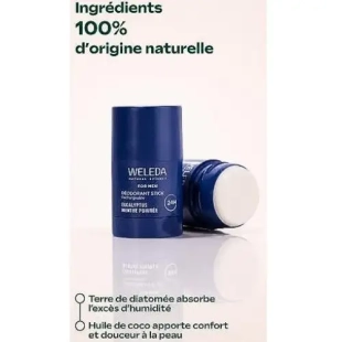 WELEDA - Déodorant Stick For Men Rechargeable - Eucalyptus Menthe Poivrée