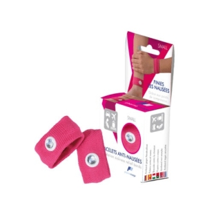 Bracelets Anti Nausées Mal des Transports Rose SMALL (2 bracelets voyage)