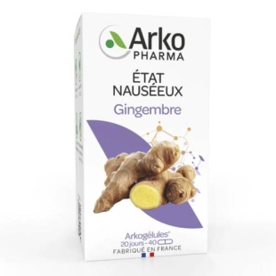arkogelules gingembre nausees transport grossesse energie fatigue rhizome naturel