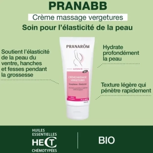 PRANAROM - PranaBB Crème Massage Vergetures Bio - 100 ml