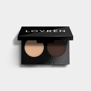 LOVREN - OM2 Fard à Paupières Duo Brun - 1 Palette