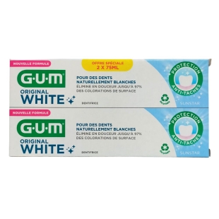 GUM Original White Dentifrice 2x75 ml