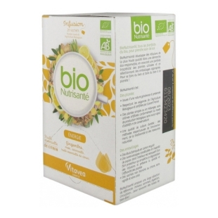 NUTRISANTE BIO Tisane - Infusion Énergie Gingembre (20 sachets)